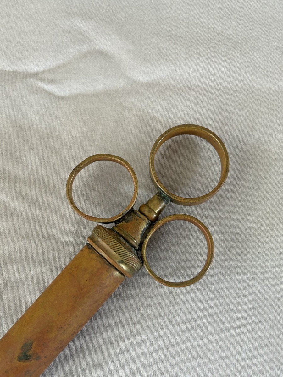 Antique Vintage Brass & Copper Medical Syringe | eBay