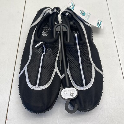 Pacific Dreams Black & White Unisex Adults Water Shoes Size 12