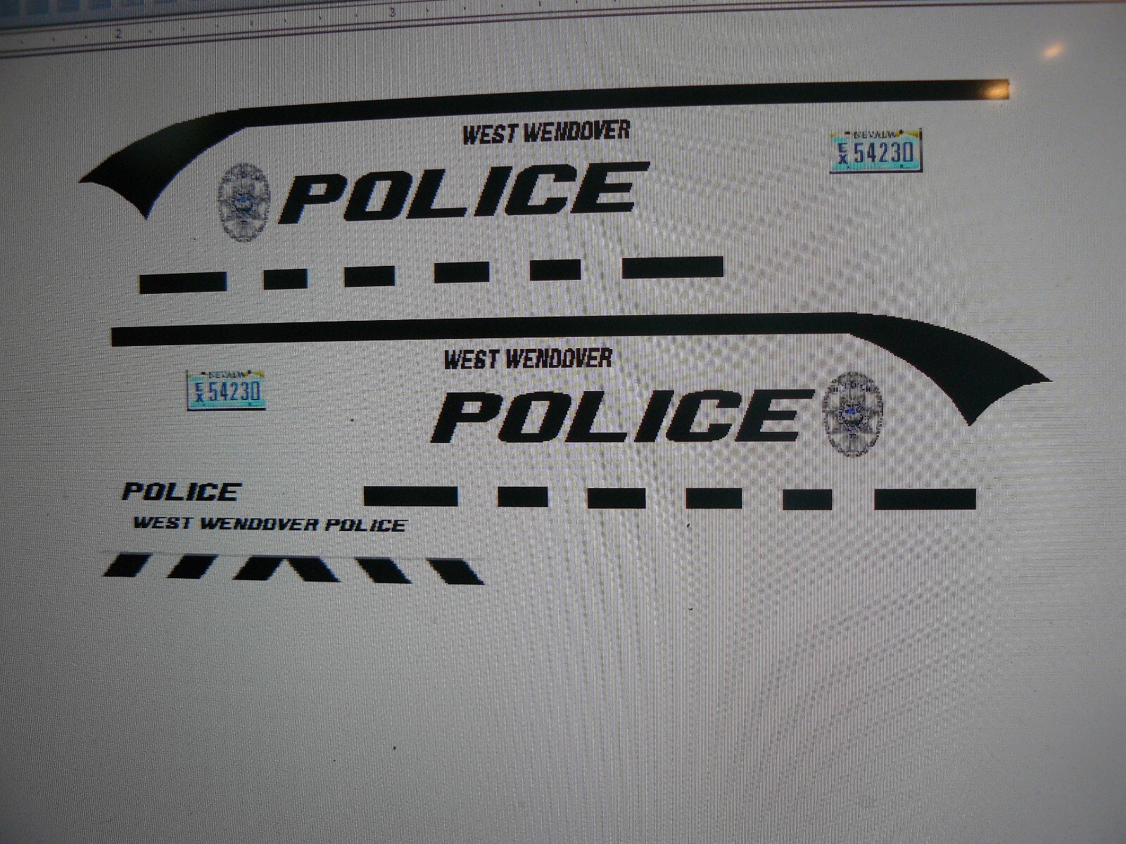 West Wendover Nevada Police Car Decals 164 two for one money eBay