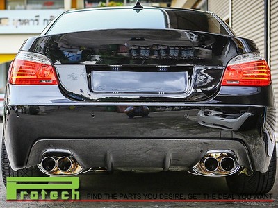 3D Carbon Fiber Bumper Diffuser Fit BMW E60 528i 535i 550i w/ OEM M Tech Bumper