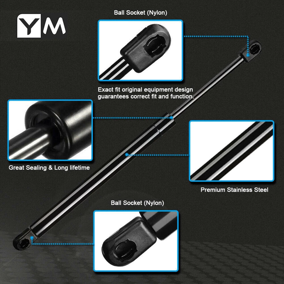 Par de soportes de elevación de tapa de maletero cargados de gasolina para Nissan 350Z convertible 2004-2007 Foto 3 de 4