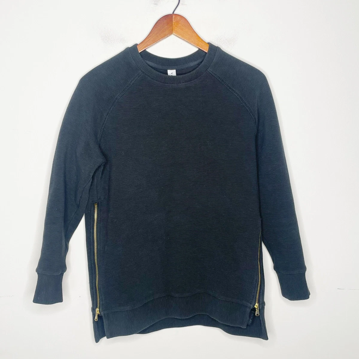 VARLEY sweatshirt manning crewneck side zip ribbed casual pullover