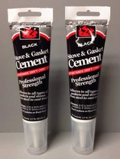 2 Pack Perkins Professional Stove Gasket Cement High Heat Wood Pellet Glue AWP80