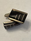 Vintage Taxco Mexico Sterling Silver 925 Cufflinks – Signed PV  iL27 — photo 3
