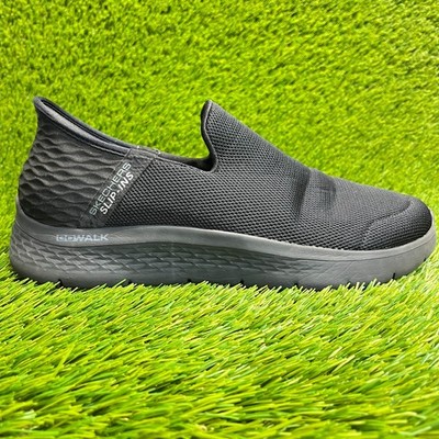 Skechers Go Walk Flex Slip-ins Mens Size 8 Black Athletic Running Shoes Sneakers