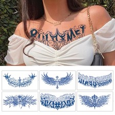 Water Transfer Tattoo Paper with Botanical Design for Chest Arm or Back