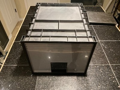 Storex 18'' Archive Box With Lock, Black Used