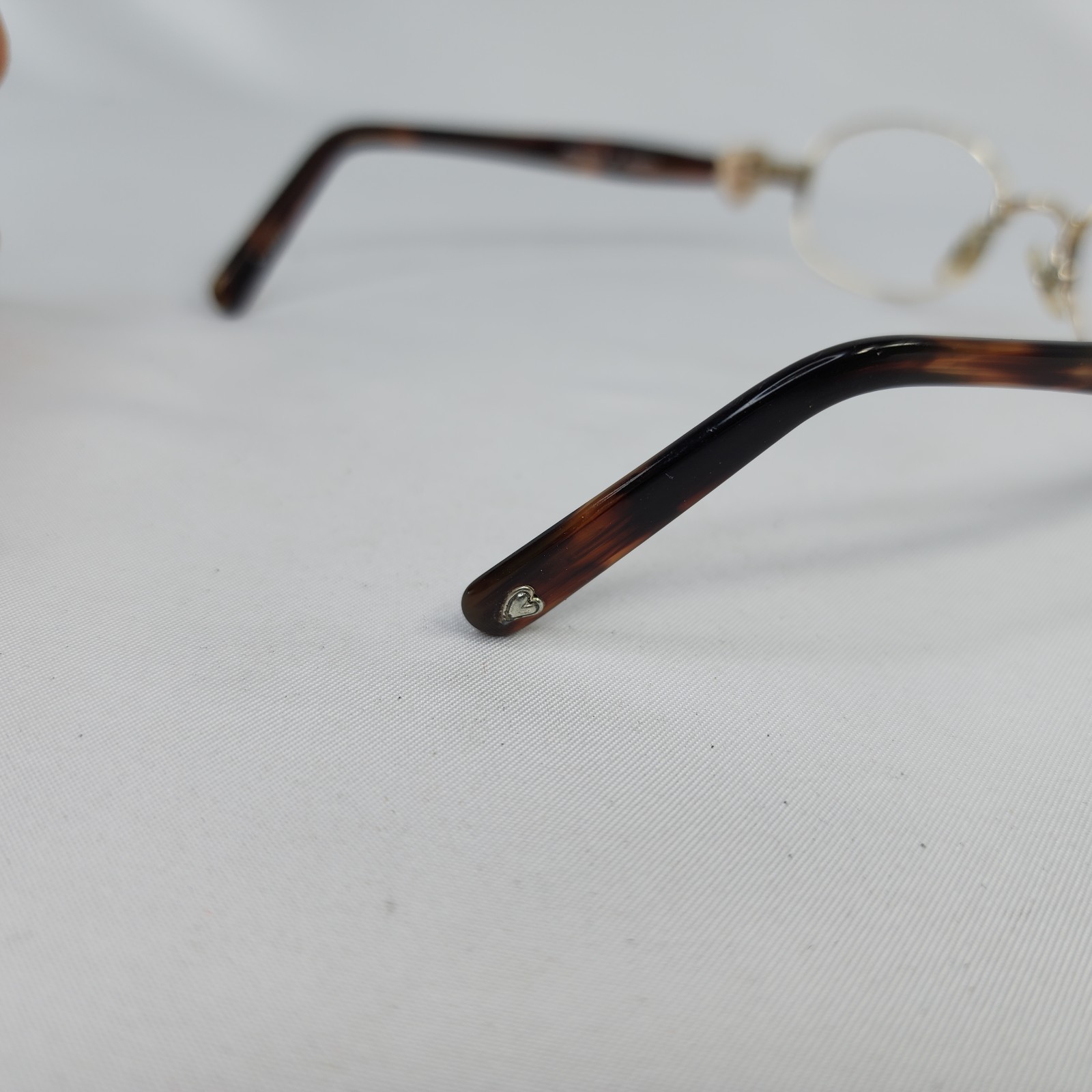 Brighton Princess of Hearts Glasses Frames SG828 Tortoise Gold Oval 49-17-135 thumbnail 5