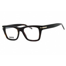 Hugo Boss Womens Eyeglasses Havana Plastic Sq...