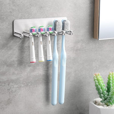 Portaspazzolino Da Muro, Porta Testine Spazzolino Elettrico Adesivo Bagno, Suppo