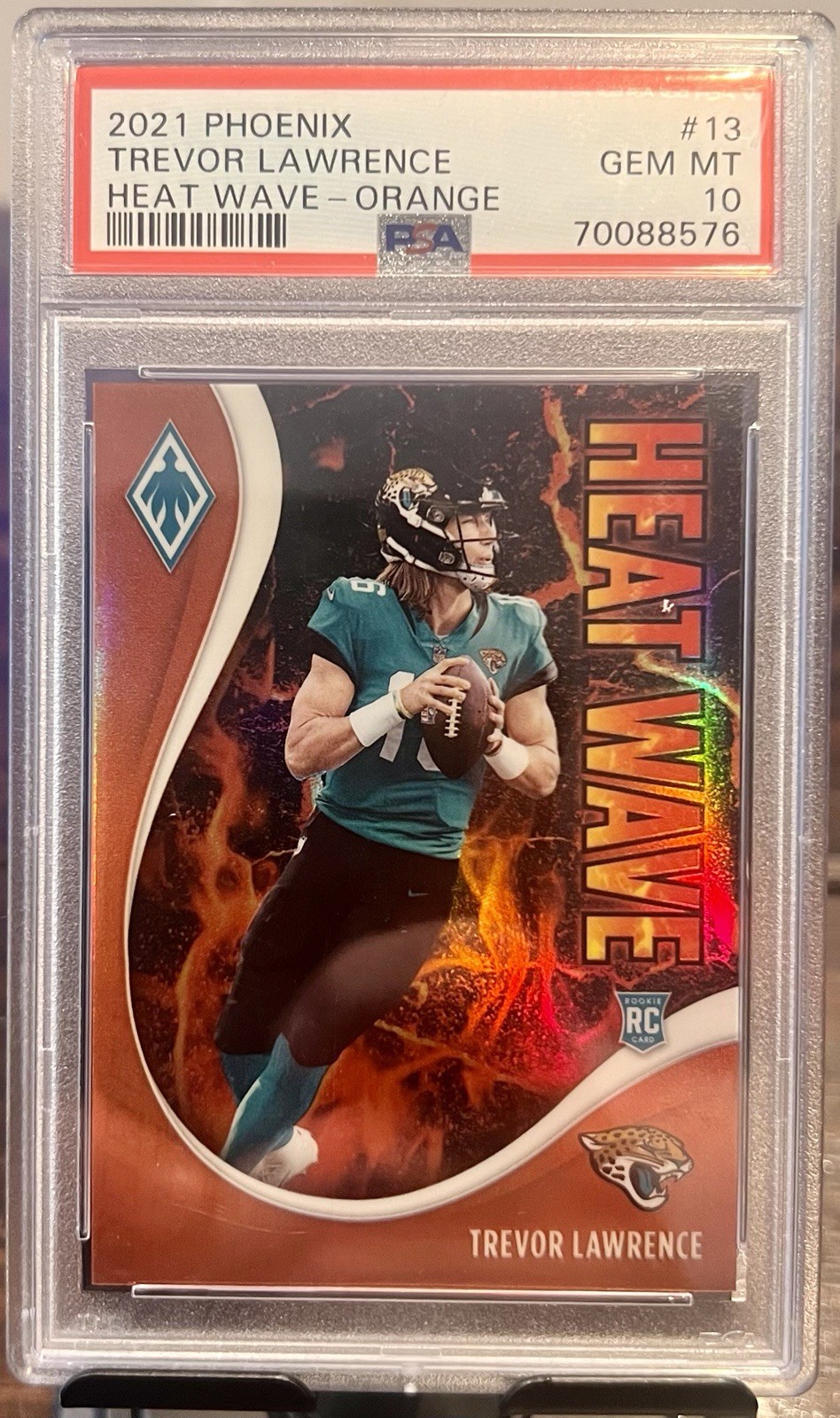 Trevor Lawrence Panini Phoenix Heat Wave #13 Orange