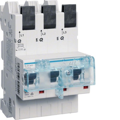 HAGER Hager SLS-Schalter HTS363C 3P 63A für Sammelschiene