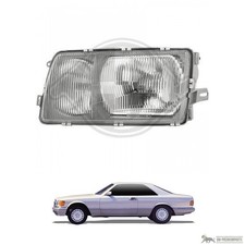 Scheinwerfer DEPO/TYC links H4 H3 für Mercedes Benz S-Klasse W126 Bj. 1980-1991