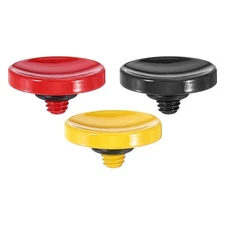 Shutter Release Button Camera Shutter Button Concave, Red/Black/Yellow 3pcs
