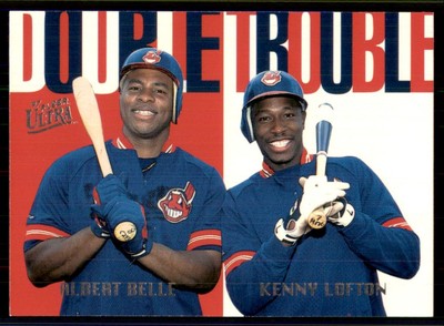 1997 Fleer Ultra Double Trouble #5 Kenny Lofton Albert Belle Cleveland Indians