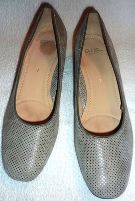 Pumps Damen ara grau/silber Gr. 7 (eher Gr. 6,5) neuwertig