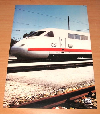 ICE DEUTSCHE BAHN DB POSTER in DIN A 1 WERBEPLAKAT ORIGINAL / VINTAGE in NEU