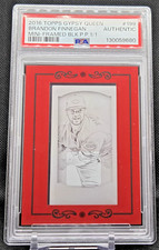 2016 Topps Gypsy Queen #199 Mini Framed PP Black 1/1 Brandon Finnegan PSA Auth