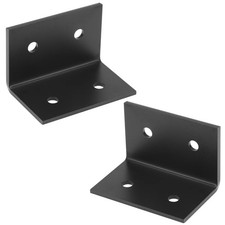 2 Pack 5" x 3-1/4" L Angle Brackets - 90  Corner Braces for Wood Posts, Per