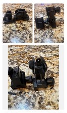 Front And Rear Picatinny Adjustable Sights Exceptional Quality. Old New Stock.