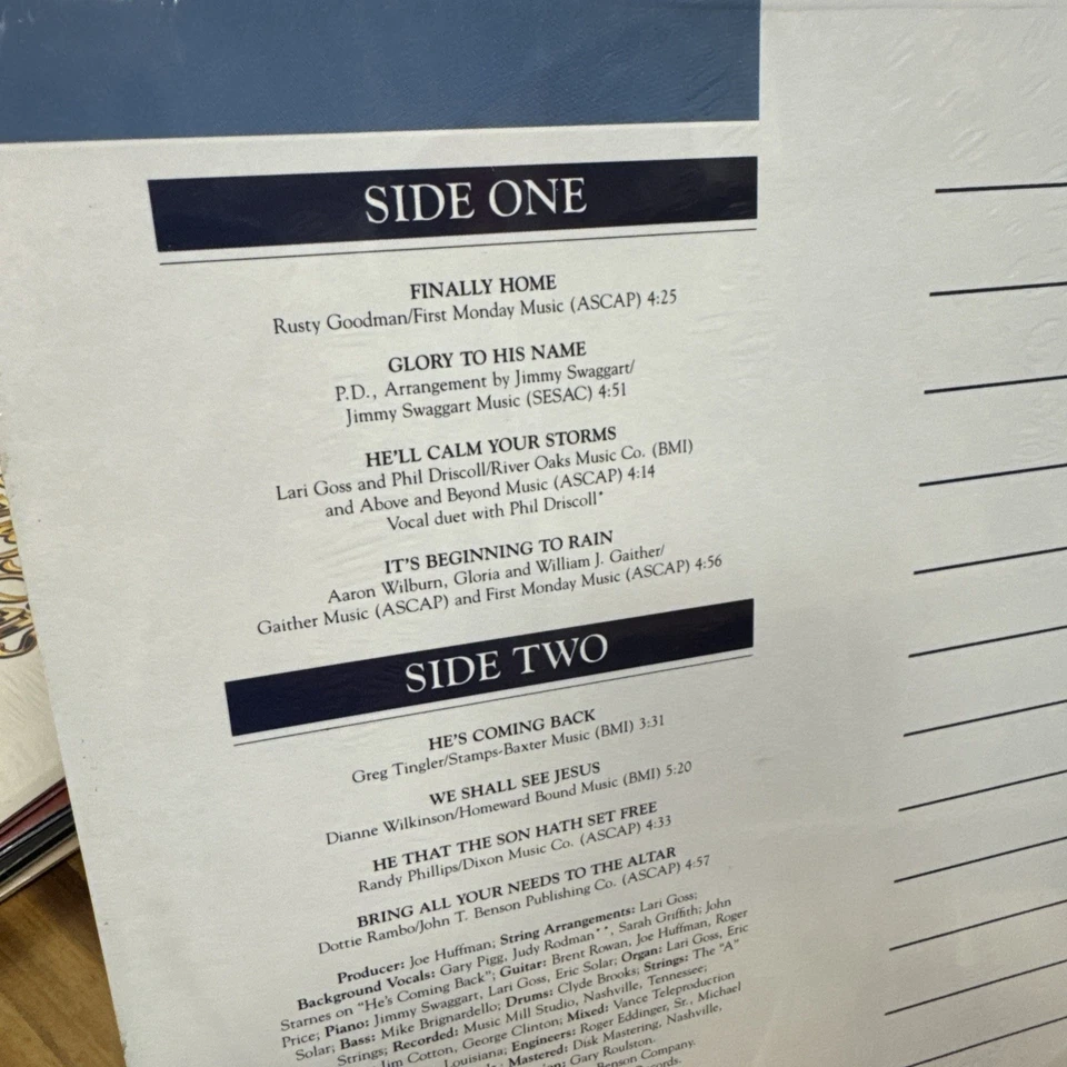 Jimmy Swaggart IT’S BEGINNING TO RAIN 1986 Vinyl Record New, Sealed. Christian - Image 4 of 4