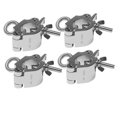 Global Truss Eye Clamp Heavy Duty Clamp W/ Eyebolt for 50mm tubing 4 Pack