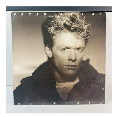 Bryan Adams Reckless A&M Records 12'' Black Vinyl LP Rock Cardboard Sleeve