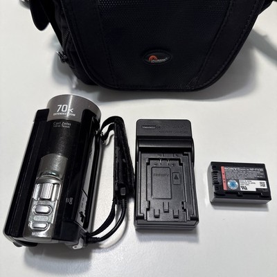 [As-is] Sony Handycam DCR-SX85 Black Video Digital Camcorder 70x Zoom TESTED
