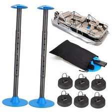 Windproof Boat Cover Support Pole System 2 Pcs with 8 Adjustable Heights 2 pcs