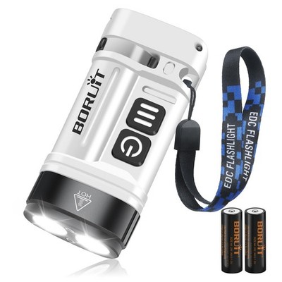BORUIT U10 kleine Taschenlampe, AA Taschenlampen batteriebetrieben LED super schwarzweiß