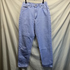 Vintage Lee Riders Made In USA Highwaist Denim Jeans Womens Size 32 Straight Leg