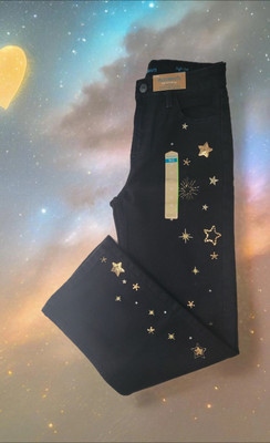 NWT Thereabout Stars Embellished Wide Leg Jeans Size 12R