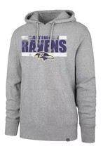 NFL Baltimore Ravens Grey Backline Pullover Hoodie 47 Men s Medium NWT