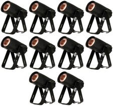  10 American DJ ADJ SABER SPOT DTW Compact 15Watt Warm White LED DMX Spotlights