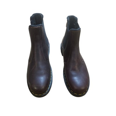 Dr Martens Chelsea Boots Brown Leather Pull On AirWair Womens Size 10 READ0