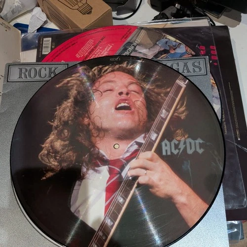 The Chris Tetley Interviews AC/DC Vinyl Record Picture Disc EX/EX CT1023 1988 UK