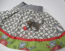 Matilda Jane Girls Pretty Kitty Cat Floral Kitten Secret Fields Skirt Size 4