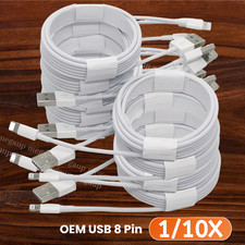 1/10X USB Charging Cable Cord For iPhone 14 13 12 11 8 6 SE XR Fast Charger Lot