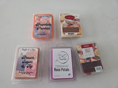 Wax Melt Lot of 5 Spiced Holly Berry, Drunken Punkin, Warm Cinnamon Buns New!