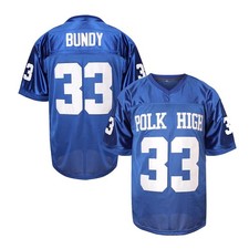Al Bundy 33 Polk High Football Jersey for Men S-XXXL Blue (33 Blue, Large)