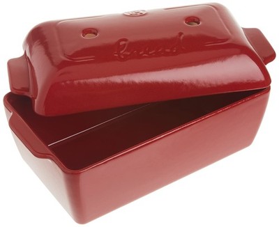 Made In France Bread Loaf Baker, 9.4 x 5'''', Burgundy