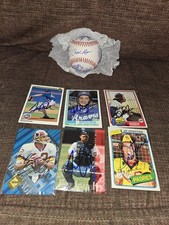 NY Yankees multi signed OML baseball- 14 Signatures Plus 6 Bonus Signed Cards