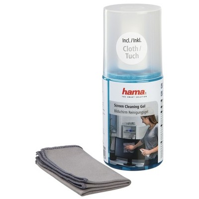 Hama Bildschirm Reinigungsgel 200ml mit Tuch Bildschirm Reiniger LCD TFT Monitor
