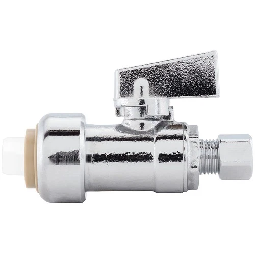 Jones Stephens C77475LF 1/2" x 3/8" OD COMP PlumBite Push On - Chrome - Picture 2 of 4