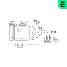 Wärmetauscher Innenraumheizung ERA 669213 für OPEL CORSA X01 COMBO Tour TIGRA