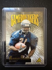 1995 Pinnacle Rashaan Salaam Gamebreakers Rookie Card #7 Chicago Bears. rookie card picture