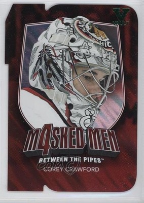 2011 ITG Between the Pipes Men 4 Ruby Die-Cut Vault Emerald Corey Crawford 1r5