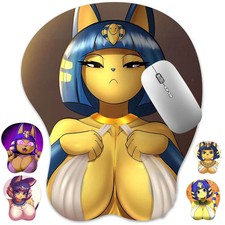 3D Mouse Pad, Oppai Design Wrist Rest, Ergonomic Gaming Mat, Ankha