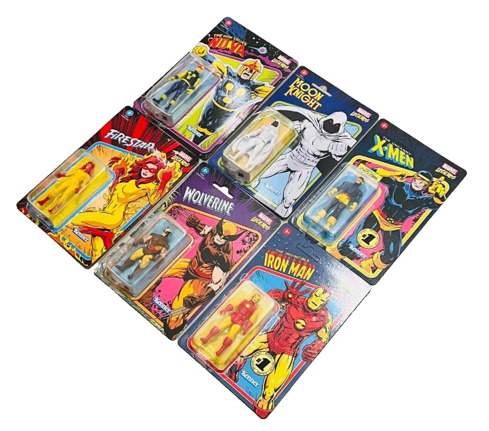 LOTE de 6 figuras de acción Hasbro Kenner Marvel Legends de 3,75" pulgadas X-Men Caballero Luna Foto 2 de 4