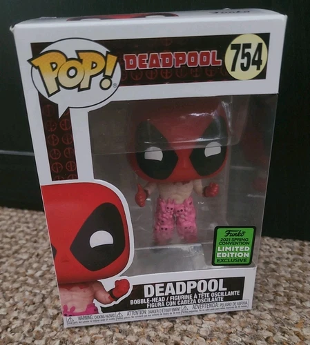 #754 Deadpool (w/ Teddy Pants) - Marvel - 2021 Con Funko POP Collectable